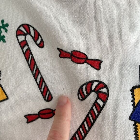 Vintage Holiday Present Christmas Turtleneck Sweatshirt - Picture 4 of 11